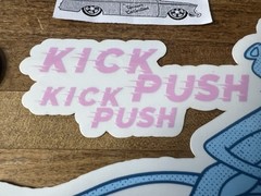 Thumbs Pink Panther Kick Push Coast Sticker NOS Shepard Fairey DFace One 1