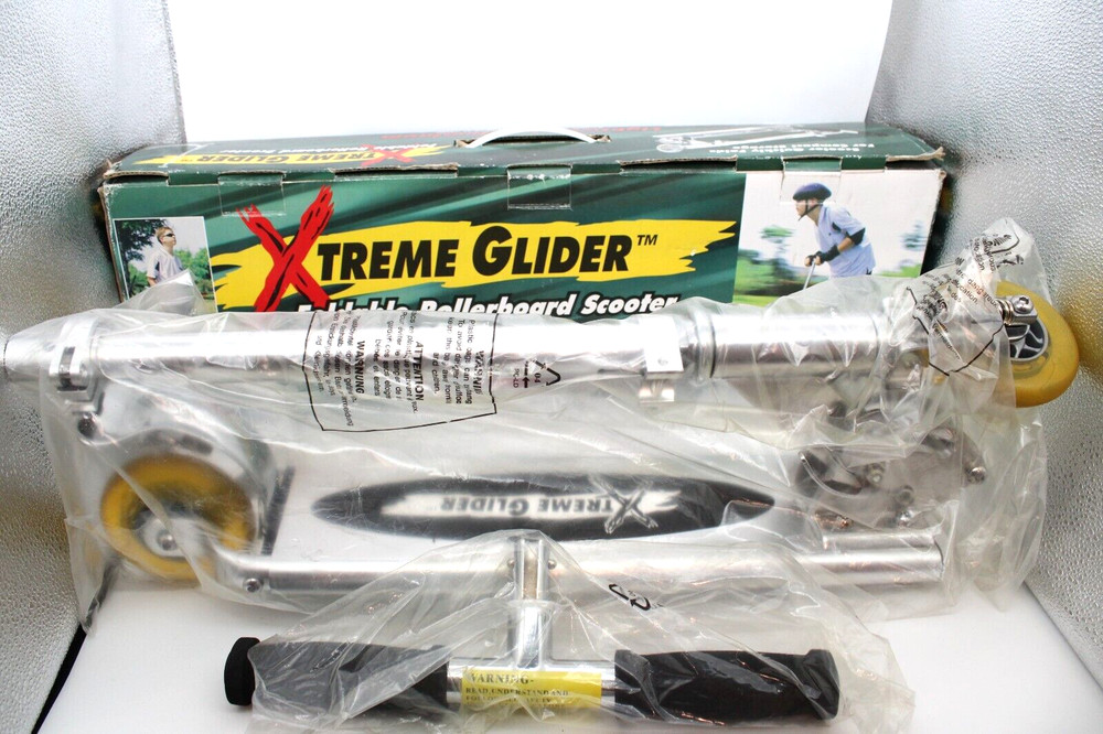 Vintage Xtreme Glider Foldable Kick Scooter Early 2000’s + Box Lightly Used VG