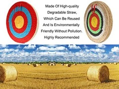 DOSTYLE Traditional Three Layer Solid Straw Round Archery Bow Targets Hunting