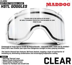 CLEARANCE Maddog HK Army HSTL Paintball Airsoft Mask Thermal Anti Fog Goggle