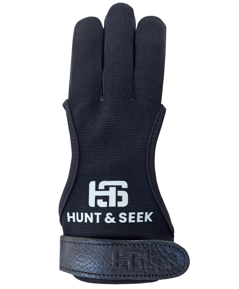 Hunt & Seek Three Finger Four-Way Fabric Archery Shooting Glove