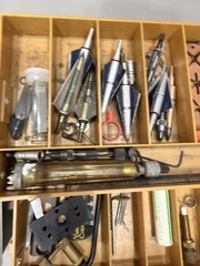 Broadhead Archery Arrowhead Blades LOT Adapters Tackle Box
