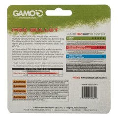 Gamo PBA Bullet .22 Alloy Pellets for air guns, air pistols, domed tip, non-lead