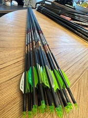 black eagle, X – impact, 250spine, 32” long, 3 fletch, altra nocks