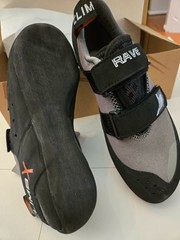 Climb X Rave Granite Men Size 8 Gray Solid Neutral Strap Rock Climbing Shoes NEW