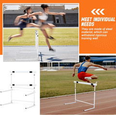 Adjustable Height Hurdles from 27 to 42 Inch Foldable Track and Field Equipment
