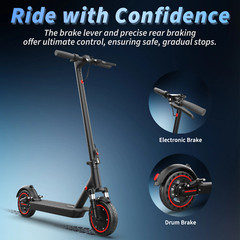 Ladped ADULT ELECTRIC SCOOTER LP07 350W LONG RANGE 30KM HIGH SPEED 19MPH 10.5AH