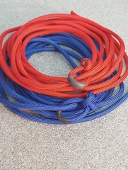 FIERY RED Micro Brahma Bull ROPING DUMMY – Pro Paracord Training Set