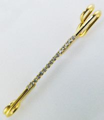 Crystal Rhinestone Strip Stock Pin