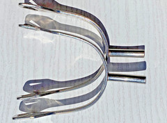 Herm Sprenger 40 mm Long Neck Spurs w/ Balkenhol Fastening Dressage Equestrian