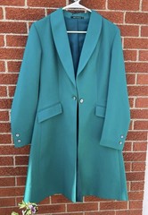 Teal Saddle Seat Day Coat. Size 10. Buyer Pays Shipping Cost.