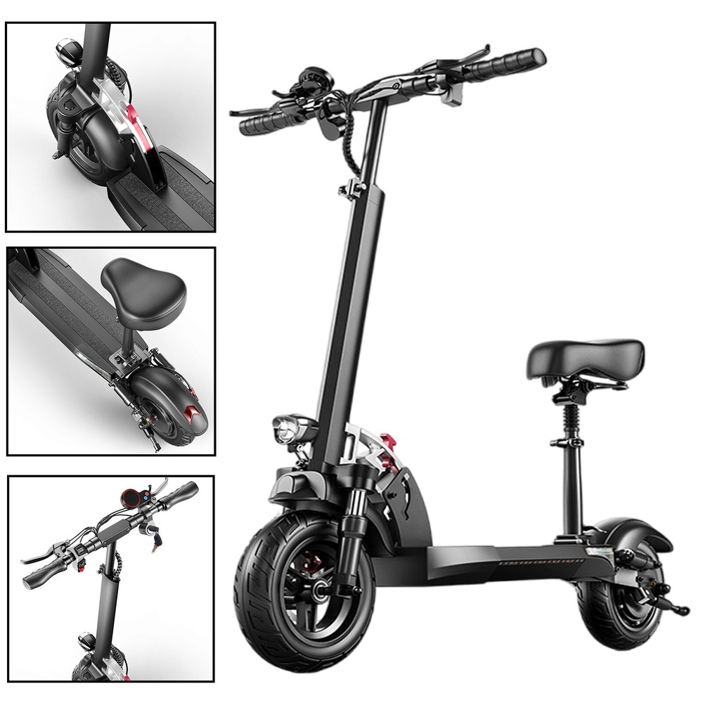 NEW 800W Folding Electric Scooter for Adults 48V 15AH E-Scooter with Seat 28Mph
