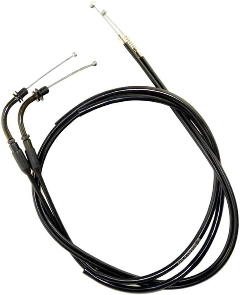 110Cm Black Alloy Steel Throttle Cable Wire Compatible with Harley