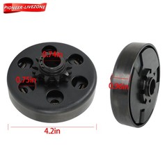 3/4″ Bore 10 Tooth 10T Centrifugal Go Kart Clutch For 40 41 420 Chain 6.5HP