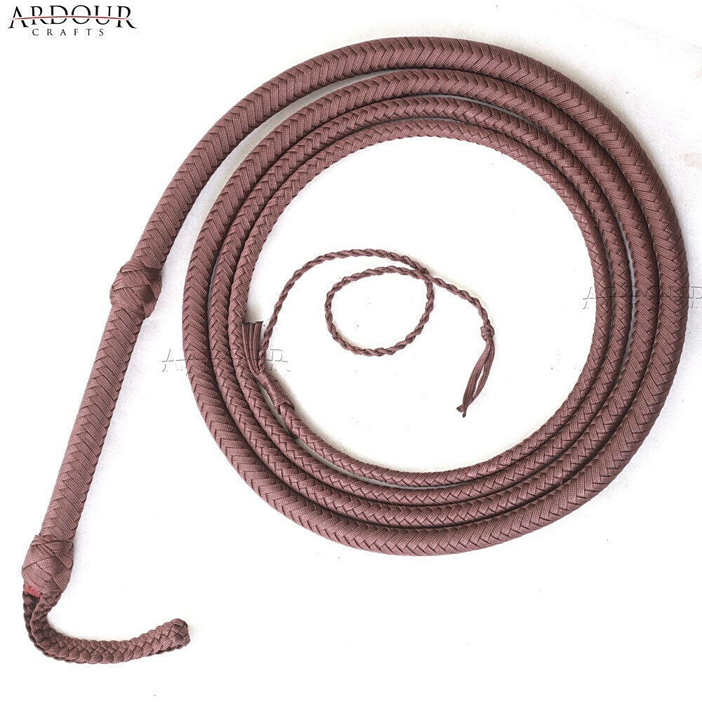 PARA CORD Bull Whip 04 to 12 Feet Long 16 Plaits Leather Equestrian Whips