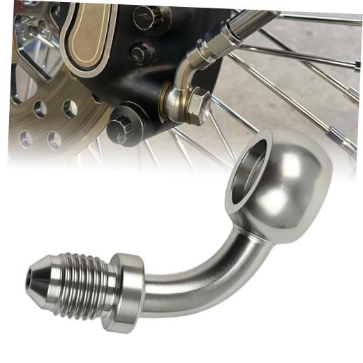 AN3 (3/8’‘) Male Banjo Fitting with 10mm Banjo Eye for AN3 PTFE Brake 75 Degree