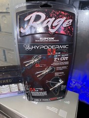 Rage R39100 Hypodermic 2 Blade 100 Grain Broad Heads – 3 Pack