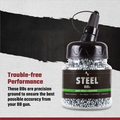 177 Cal Zinc-Plated Steel BBs – 2,500ct for Optimal Airsoft Performance