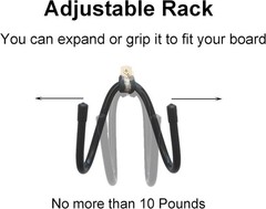Durable Metal Skateboard Wall Rack – Adjustable, Easy to Install, 2 Pack