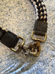 Barrel Reins – Black And White Checkers