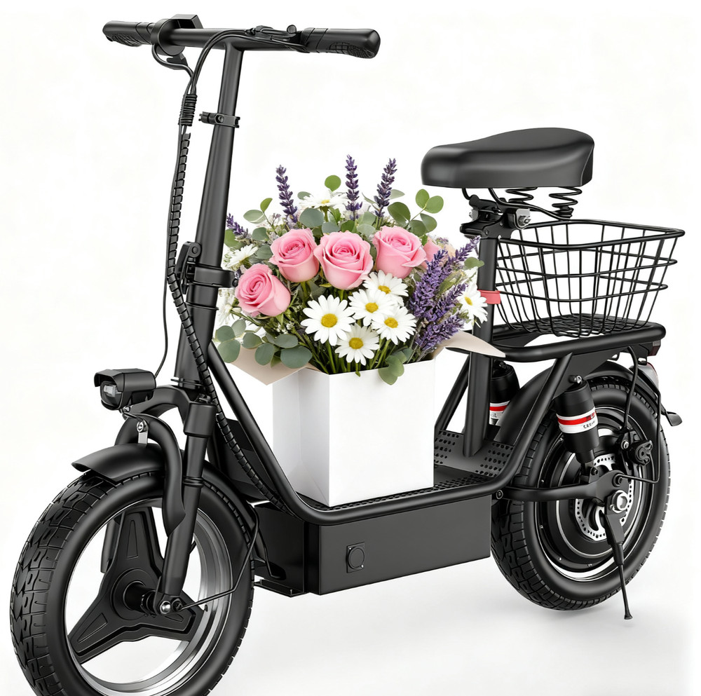 Electric Scooter for Adults&Teens with Seat 1500 Motor 45 Miles Range Foldable