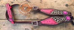 Western Horse Tack Set | Cheetah With Pink Gator Tack Set