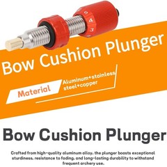 Recurve Bow Cushion Plunger 5/16-24″ Screw Archery Outdoor Hunting Shooting Tool