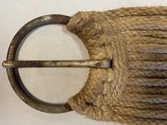 Vintage Mohair Wool Horse Saddle Cinch Girth Western Tack Diamond Pony