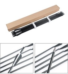 30 inch Fiberglass Arrows Archery SP500 OD 8mm For Compound/Recurve Bow Hunting