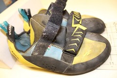 Scarpa Vapor V Italy Made Mens Size 11 45 Microsuede Strap Rock Climbing Shoes