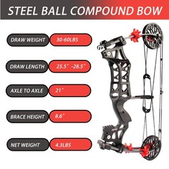 Compound Bow Kit Dual-use Bow for Arrow and Steel Ball, Steel Ball Compound B..