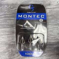 Montec Broadheads (3 Pack) G5 Outdoors 100 Grain Part # 112