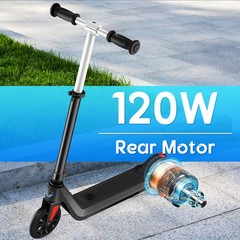 120W Kids Electric Scooter for age 8-12 Adjustable Speed &Height