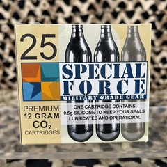 NEW Special Forces 12 Gram CO2 Cartridge – 25 Pack