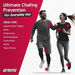 2Toms SportShield Xtra, Soothing All Day Anti-Chafe Prevention, Waterproof Pr…