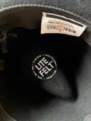 Minnetonka Felt Hat Medium Black 100% Wool Lite Felt Leather Band Made In USA