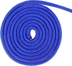 Nylon Rope, 100 Feet Blue Nylon Rope, 1/4 Inch Solid Braided Rope Thick Strong