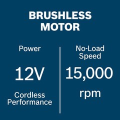 Bosch GWG12V-20SN 12V Max Brushless 1/4 In. Right Angle Die Grinder