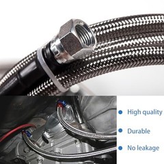 6AN 70″ Transmission Fluid Oil 70″ Transmission Fluid Oil Cooler Hose&Clamp