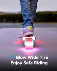 Gyroor KS2 Electric Scooter for Kids 6-12 Years with LED Lights-Blue