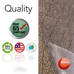 Clear Vinyl Plastic Floor Runner/Protector – 27″ x 25′ – Low Pile Carpet