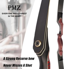 PMZ Recurve Bow and Arrow Set, Newset Professional 35 lbs, Coral Snake