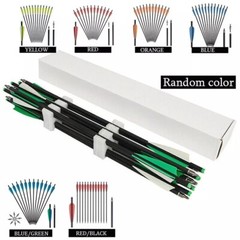 20» Hunting Crossbow Bolts Carbon Arrows 12PCS 4″ Vanes Archery Crossbow Arrows