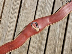 CWD Chestnut/Tan Padded Anatomic English Jumper Girth – 50″/125cm – Used Once!