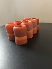 Lot of 20 Vanguard Zinger Orange Roller Skate Wheels (Condition& Size Varies)