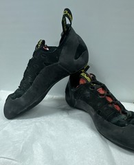 La Sportiva Tarantulace Climbing Shoes Mens 41.5 Black Red Bouldering Gym Lace