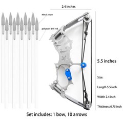 Mini Archery Bow Set Right Hand Mini Compound Bow Mini Hunting Bow Metal Mate…