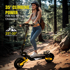 Off-road Electric Scooter for Adult 48V 23.4AH 28MPH 40Miles 1200WE-Scooter