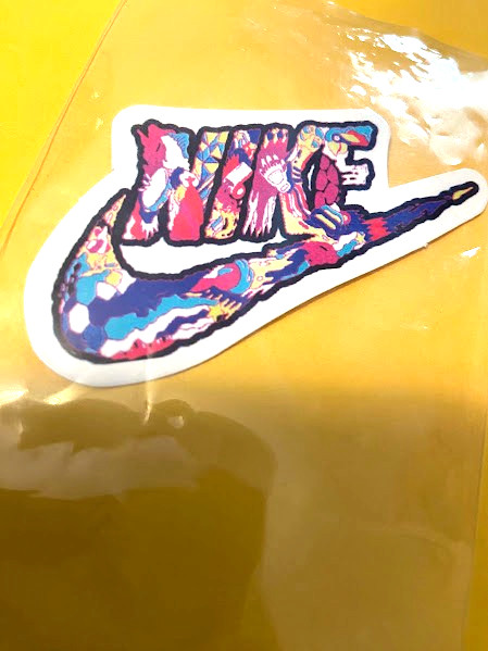 NIKE Skateboarding-Sticker-Die Cut-Check-2.5″ x 1.75″-Skateboard Sticker-New
