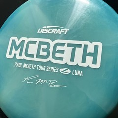New! PAUL MCBETH DISCRAFT 2020 TOUR SERIES Z Swirl LUNA 170-172g! Blue